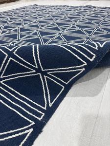 Alfombra Lavable de Poliéster Azul para Sala de Estar, Piso de Hogar, Precio Económico, Suministro Directo de Fábrica - Product Image 4