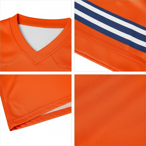 Camisetas de Fútbol Americano Personalizadas con Diseño de Cuello en V, Tejido de Malla Transpirable y Ligero, Patrón 3D, Servicio OEM - Product Image 4