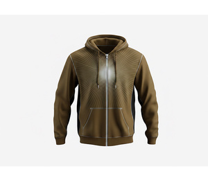 Fabricant de sweats à capuche en polaire de haute qualité avec fermeture éclair intégrale, vêtements d'hiver tendance pour hommes, femmes et jeunes, veste à capuche pour l'entraînement, vêtements de sport - Product Image 6