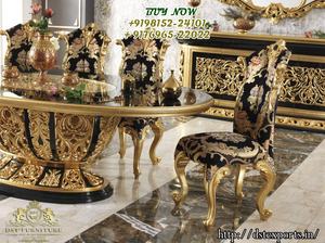 ชุดโต๊ะอาหารดีไซน์หรูหราสไตล์โมเดิร์น ผลิตจากไม้สักคุณภาพสูง ทนทาน ขนาดสั่งทำได้ สีดำ - Product Image 3