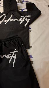 New Arrival Long Sleeve Streetwear Sublimation Two Piece Shorts Set Custom Zipper <b>Puller</b> Nylon Windbreaker Shorts Set - Product Image 6