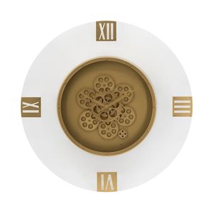 23.5 \ "orologio da parete rotondo con ingranaggio mobile numero romano Design unico per l'arredamento della casa - Product Image 4