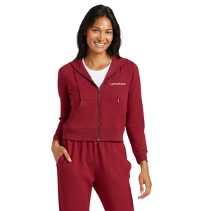 <b>Women</b> Hooded Tracksuit Set Zip Front Sweatshirt Tapered Jogger Trouser Drawstring Casual Two Piece <b>Lounge</b> Outfit Wholesale Style - Product Image 3