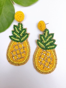 Pendientes Ligeros y Cómodos con Cuentas de Sandía, Diseño de Fruta Roja, Pendientes Colgantes con Rebanadas de Sandía para Mujeres y Niñas - Product Image 3