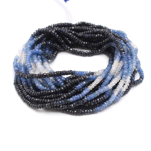 Natural Sapphire Gemstone Beads <b>String</b> Natural Shaded Sapphire Stone Beads For Jewelry Making Loose Gemstone Beads Wholesale - Product Image 3