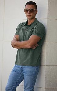 เสื้อโปโลผู้ชายคุณภาพสูง ออกแบบเองได้ สำหรับฤดูใบไม้ผลิและฤดูร้อน แขนสั้น ผ้าฝ้าย 100% เสื้อโปโลชาย แขนสั้น เสื้อเชิ้ตชาย - Product Image 3