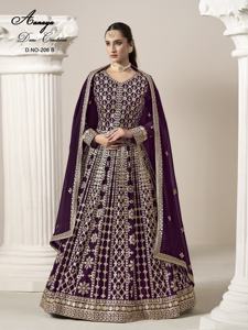 Ropa de mujer india y pakistaní Diseñador pesado Georgette Dupatta Set Codding Bordado Ambos lados Trabajo Estilo de diseñador de lujo - Product Image 5
