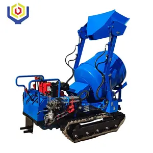 Crawler Cement Concrete Mixer Mortar Mixing Machine Tracked Dumper Cement Mixer