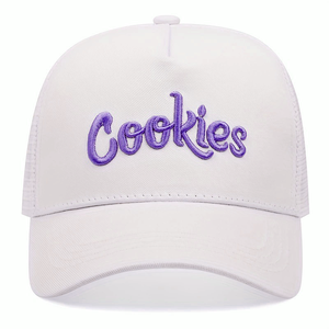 Gorra trucker de 5 paneles con bordado de letras, de moda, para exteriores, con visera de pico de pato, transpirable, personalizada, de malla, para verano y protección solar. - Product Image 3
