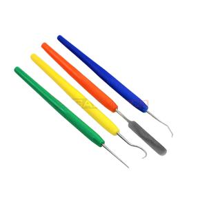 Juego de Instrumentos Dentales de 4 Piezas, Espátulas de Acero Inoxidable Alemán de Un Solo Uso, Kit de Palillos para Examen Oral, Eliminación de Placa e Higiene Bucal - Product Image 1