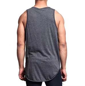 Camiseta sin mangas de verano para hombre, de alta calidad, 100% algodón, con lavado ácido, estilo oversize, personalizada, cuello redondo, tallas grandes - Product Image 2