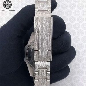 Reloj de Lujo Charm Jewells para Hombre, de Acero Inoxidable, Esfera de 40 mm, Cristal, Correa de 20 cm, Movimiento Mecánico, Fecha Automática, Botón de Fecha - Product Image 5