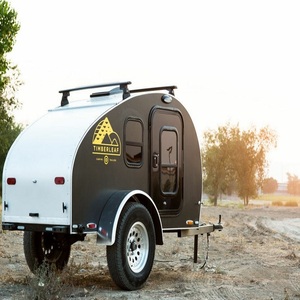 Remolque Portátil Tipo Lágrima, Pequeño Remolque de Camping con Cabina para Dormir, Cocina Pequeña, Espacio de Almacenamiento, Estructura Ligera y Fácil de Transportar - Product Image 6