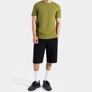 Service OEM T-shirts pour hommes à manches courtes, 100% coton peigné, séchage rapide, nouveau style, logo personnalisé, coupe ample, été, faible MOQ - Product Image 5