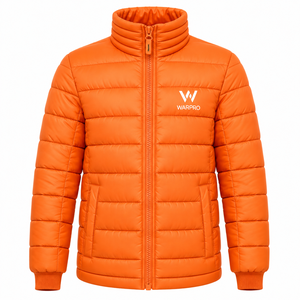 แจ็คเก็ตพัฟเฟอร์ฤดูหนาวคุณภาพสูงสำหรับผู้ชายจาก WARPRO INDUSTRY เสื้อกันหนาวอุ่น กันลม ระบายอากาศได้ดี มีฮู้ด คอตั้ง ซิปยาวเต็มตัว - Product Image 1