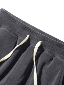 Private Label Heavyweight Cotton Fleece Sweatpants for Men Thick Winter Joggers Streetwear <b>Trousers</b> - Product Image 5