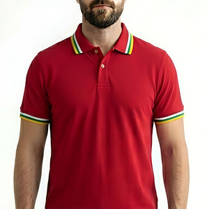Camiseta Polo para Hombre, Servicio OEM, Tejido de Fácil Cuidado, Estilo de Vida Relajado, Ropa Urbana, Tendencia de Moda, Versátil, Vintage - Product Image 1