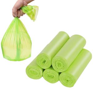 Sacs à T-shirt imprimés sur mesure à bas prix, sacs à légumes en rouleau, vente chaude, 100% compostables, biodégradables, durables, 40L 50L - Product Image 4