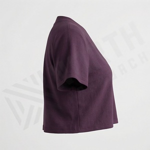 Women Short <b>Box</b> V Neck T Shirt 100 Luxury Organic Cotton Pre Shrunk Premium <b>Soft</b> Breathable Fit Customized Color - Product Image 3