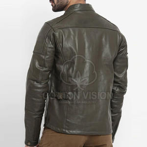 Créez votre propre veste en cuir tendance de haute qualité pour homme au meilleur prix, veste en cuir à manches longues - Product Image 3