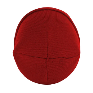 Unisex Red Beanie Hat Solid Color Knitted <b>Winter</b> <b>Cap</b> Casual Style Adult Size - Product Image 2