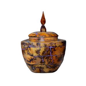 Urn <b>for</b> <b>ashes</b> Cremation Burial Fractal Burning Design <b>For</b> human and pet Large male box - Product Image 1