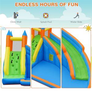 Grande Castello Gonfiabile da Esterno con Scivolo d'Acqua, Attrezzatura per Divertimento all'Aperto Senza Ventilatore - Product Image 6