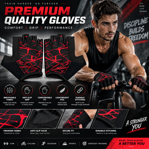 Gants de fitness de qualité supérieure, paume en mesh, antidérapants, respirants, pour entraînement en salle de sport, unisexes, pour le cyclisme - Product Image 4