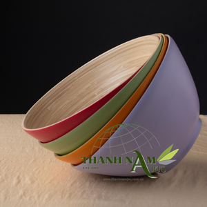ชามไม้ไผ่ปั่นที่หรูหราเลือกอย่างระมัดระวัง100% ธรรมชาติทำให้มื้ออาหารของครอบครัวสะดวกสบายมากขึ้นผลิตในเวียดนาม - Product Image 1