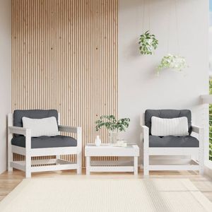 Silla de Jardín de Madera de Pino Macizo y Contrachapado en Color Blanco, Categoría de Producto Regular - Product Image 1