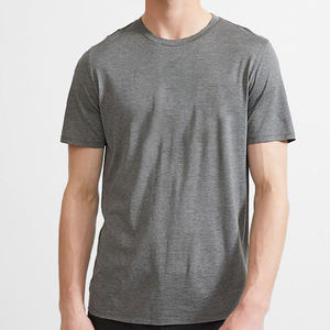 T-shirts imprimés en maille pour hommes grandes tailles, en tissu extensible doux, détection par aiguille, vêtements décontractés, vente en gros - Product Image 2