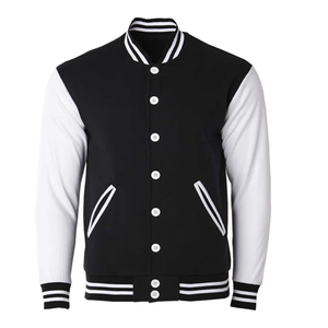 Chaqueta Bomber Varsity Corta Personalizada con Logo para Mujer, Temporada Otoño-Invierno, con Botones, Estilo Béisbol, Impermeable y Transpirable - Product Image 1