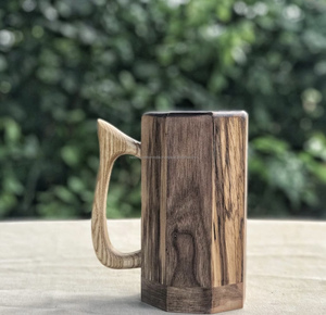 Wooden Coffee <b>Mug</b> Price in India Buy Handmade Solid Wooden Coffee Cup with Insulation Unique Design Made in India - Product Image 2