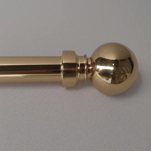 Hot Sale Black Color Modern Design Window Curtain Rod Decorated <b>Hardware</b> Metal Pole Head Finial 72-144 Inch Single - Product Image 4