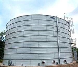 Réservoir de stockage d'eau industriel en zinc-aluminium, capacité de 1500 m³, avec garantie d'un an pour les applications de boissons - Product Image 1