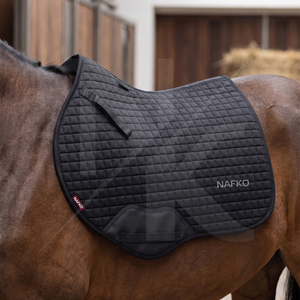 Vente en gros de tapis de selle carrés à logo personnalisé, équipement d'équitation respirant de haute qualité, équipement de saut OEM - Product Image 4
