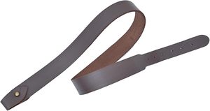 Ceinture bandoulière en cuir véritable marron avec fermoirs en laiton, réglable, style uniforme formel, accessoire de ceinture - Product Image 2