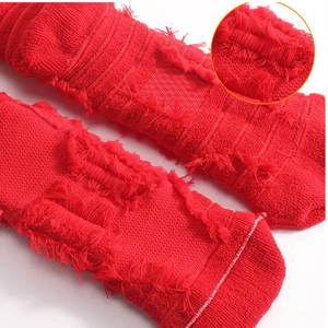 Casual Ankle Sports Red Crew <b>Socks</b> Running Men Women Quick Dry Breathable Solid Spandex/nylon/cotton Knitted <b>Winter</b> Standard - Product Image 4