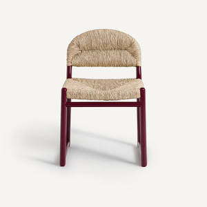 Silla de Comedor de Ratán Hecha a Mano con Respaldo de Caña Natural Duradera y Patas de Madera de Roble, Diseño Moderno por NAM HAI - Product Image 4