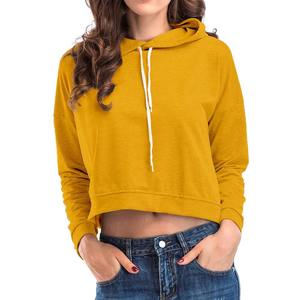 Sudaderas con capucha de felpa para mujer, 70% algodón, 30% poliéster, con impresión de logotipo personalizado, ecológicas, tejidas. - Product Image 1