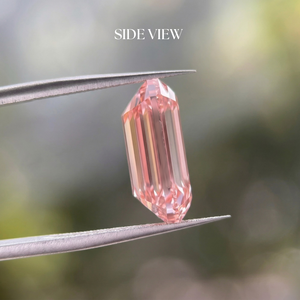 Diamante Rosa Intenso Corte Esmeralda, Cultivado en Laboratorio, 10.00 Quilates, Claridad VVS, Certificado IGI, Diamante Suelto, Fabricante de la India - Product Image 3