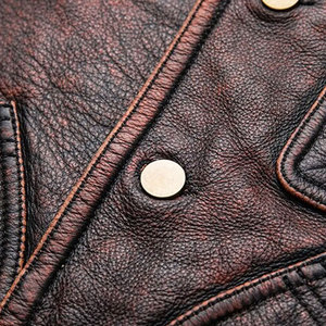 Nuevo Chaleco de Cuero Vacuno para Hombre, Nuevo Diseño de Moda, Hecho a Medida, Cuero Genuino, Talla Grande 2026, Chaleco de Cuero con Logotipo Personalizado - Product Image 4