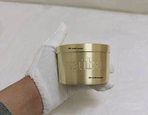 Luxury Customized Copper & Brass Round Handmade Candle Holder & 4oz Metal <b>Jar</b> with Custom Logo for Home Christmas <b>Decor</b> - Product Image 5