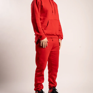 ชุดวอร์มฤดูหนาวแบบพิมพ์ลายเองสำหรับทุกเพศ รุ่นพรีเมียม หนานุ่ม ยี่ห้อเรดฟอร์จ เสื้อฮู้ดดี้และกางเกงจ็อกเกอร์ ผลิตโดยโรงงาน OEM ขายส่งเสื้อผ้าสตรีทแวร์ - Product Image 4