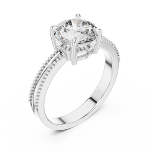 Anillo de Plata de Ley 925 con Diamante Moissanita de Corte Ovalado - Product Image 4