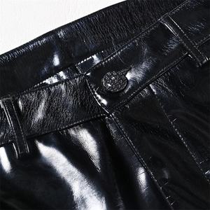 Pantalon d'extérieur pour homme, taille haute, effet délavé, enduit PU, avec plusieurs poches, fermeture éclair, imperméable, respirant, extensible en nylon et élasthanne - Product Image 3