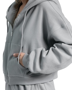 Jerséis personalizados de alta calidad para mujer, sudaderas con cremallera, sudaderas con capucha de lana con cremallera descarada de gran tamaño para mujer 2026 - Product Image 5