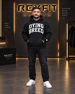 Sudadera con Capucha Oversize Negra Personalizada para Hombre, Cortavientos, de Forro Polar Grueso, con Estampado Gráfico, Estilo Urbano, con Bolsillos, Casual - Product Image 2