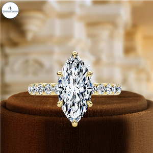 Lab Grown Diamond Ring, Full Pave Band, Hidden Halo Setting Anniversary Ring, IGI Certified Diamond Ring, 14k White Gold Ring - Product Image 3