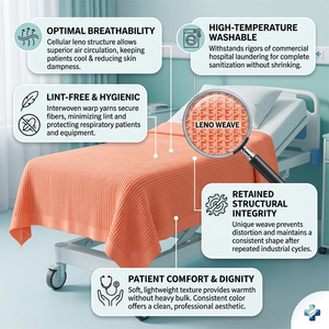 Cotton Thermal Hospital Highly Absorbent Quick Dry Turkish Tropical Luxury Solid Color Premium Eco-Friendly 100% Cotton Throw - Product Image 3